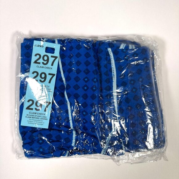 LuLaRoe Blue White Bows Black Diamonds RARE HTF Leggings One Size LLR New OS - Picture 5 of 6